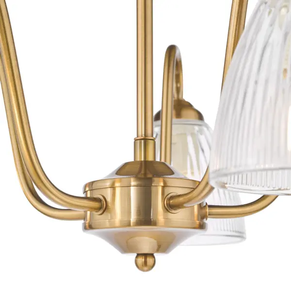 Glynis Antique Bronze 5 Light Semi Flush Fitting