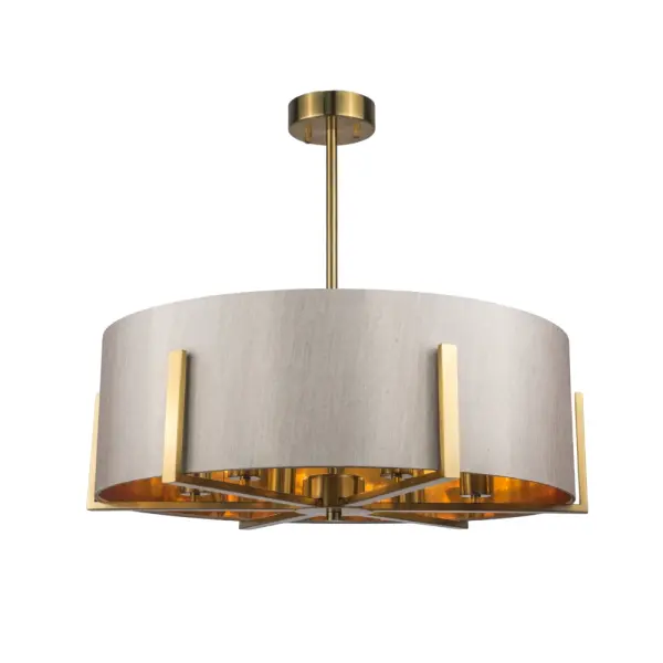 Hadden 6 Light Satin Brass Pendant