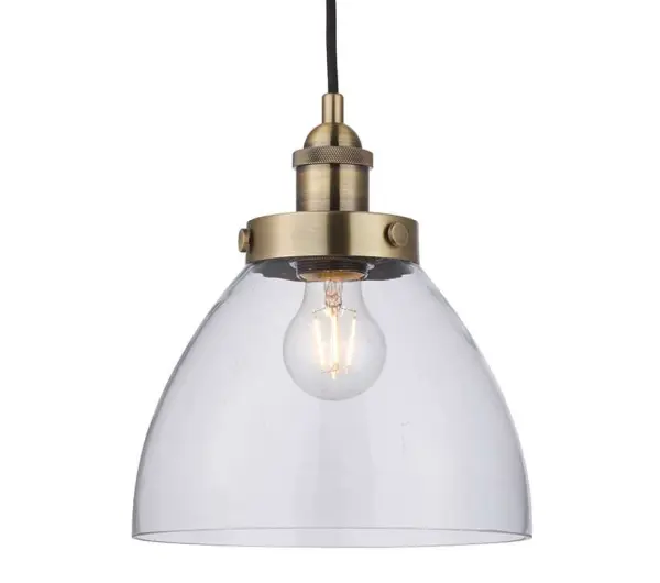 Hansen Small Pendant in Antique Brass