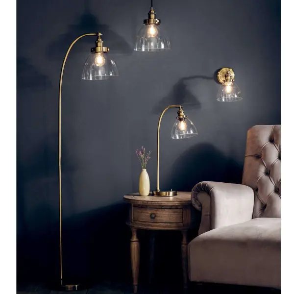 Hansen Small Pendant in Antique Brass