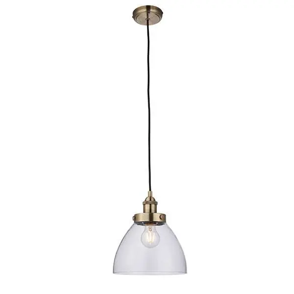 Hansen Small Pendant in Antique Brass