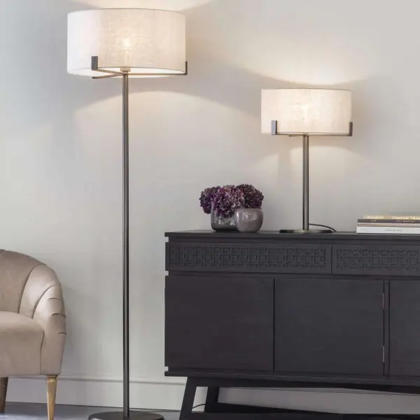 Hayfield Floor Lamp in Brushed Bronze