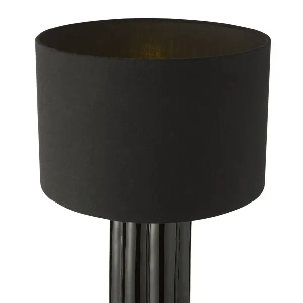 Hebron Black Table Lamp C/W Shade
