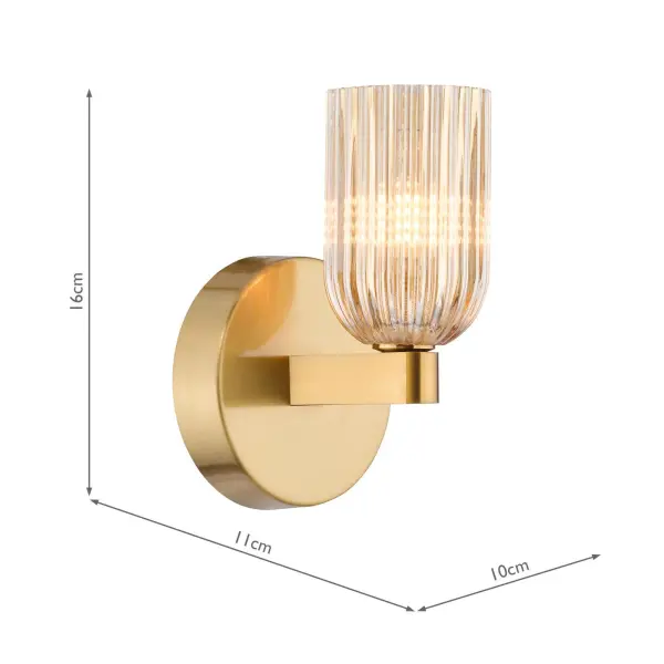Hilaria Antique Gold Single Wall Light
