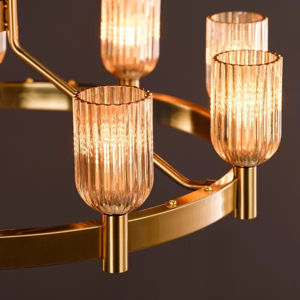 Hilaria 9 Light Antique Gold Ceiling Pendant