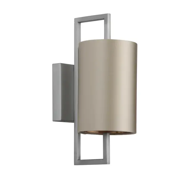 Hampstead Brushed Chrome Wall Light C/W Bespoke Shade