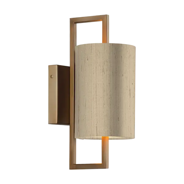 Hampstead Antique Brass Wall Light C/W Bespoke Shade