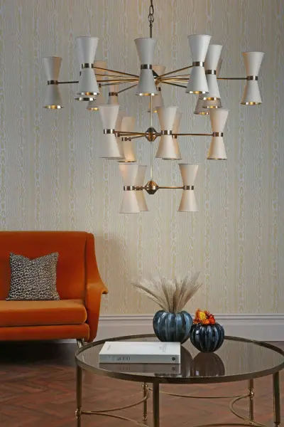 Hyde 42 Light Chandelier with Bespoke Metal Shades