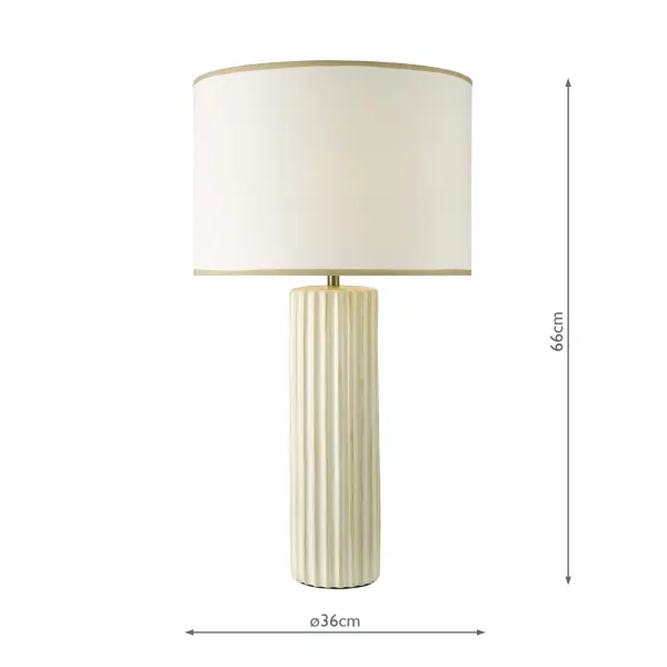 Idella Taupe Table Lamp C/W Shade