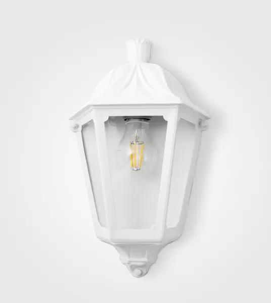 Iesse Half Wall Light in White Finish