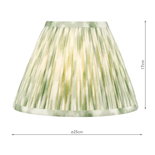 Ikat Green 250mm Cotton Empire Shade
