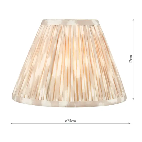 Ikat Taupe 250mm Cotton Empire Shade