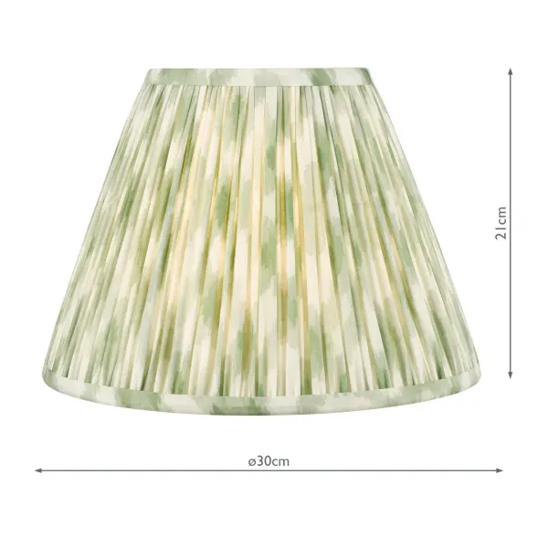 Ikat Green 300mm Cotton Empire Shade