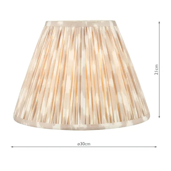 Ikat Taupe 300mm Cotton Empire Shade