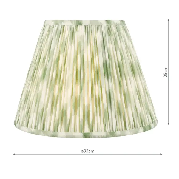Ikat Green 350mm Cotton Empire Shade