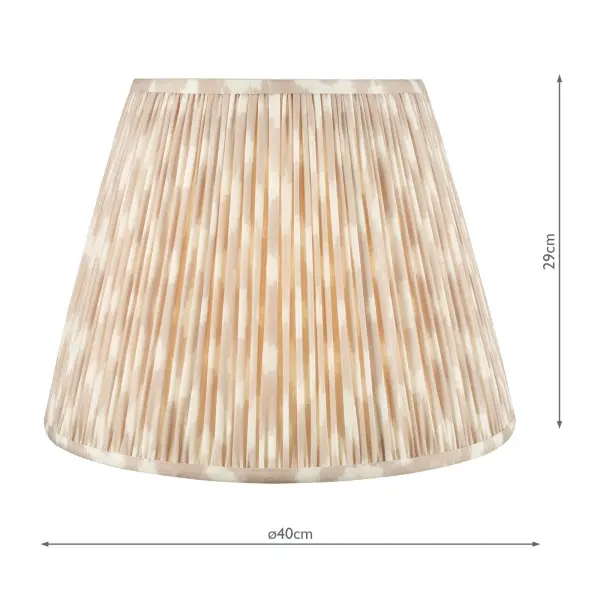 Ikat Taupe 400mm Cotton Empire Shade