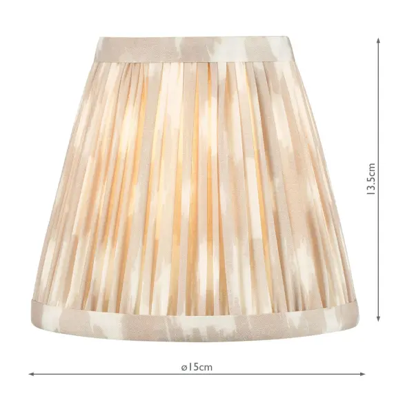 Ikat Taupe 150mm Cotton Empire Shade