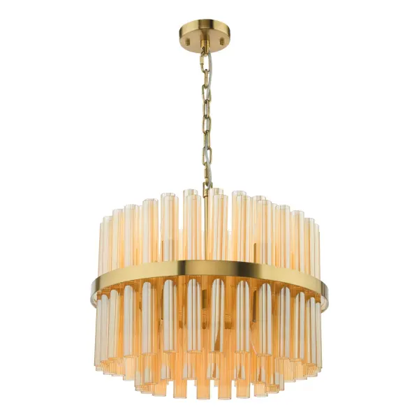 Imani 12 Light Natural Brass Chandelier