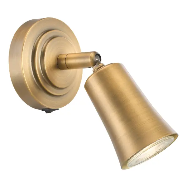 Jedrek Single Aged Brass Spotlight