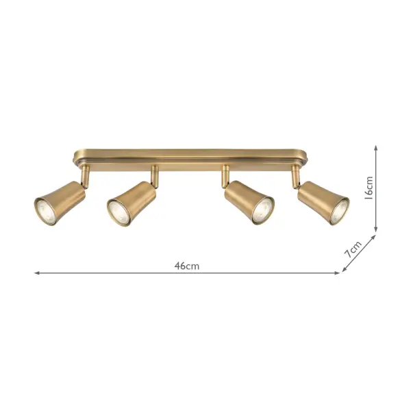 Jedrek 4 Light Spoltlight Bar