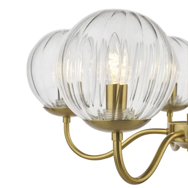 Jocelyn 5 Light Brass Pendant