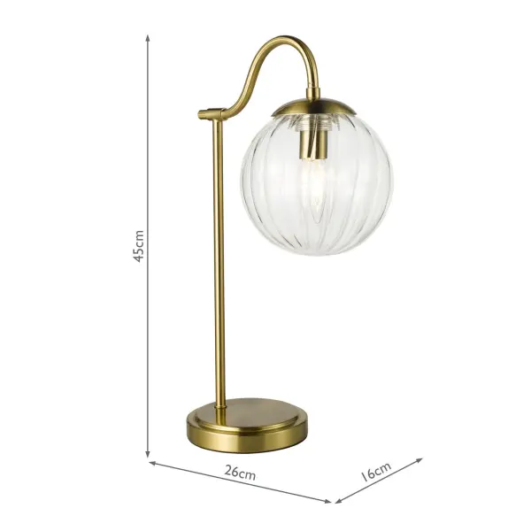 Jocelyn Brass Table Lamp