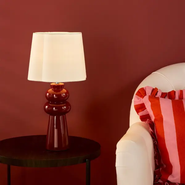 Jordana Pink Table Lamp C/W Shade