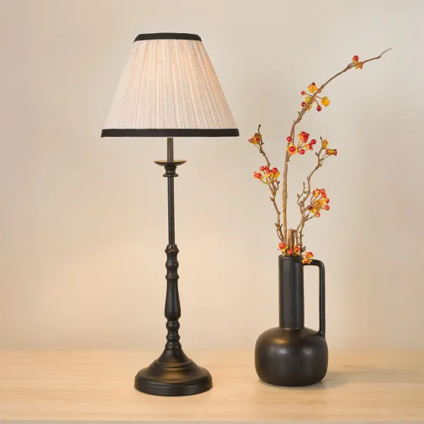 Judy Black Table Lamp C/W Shade