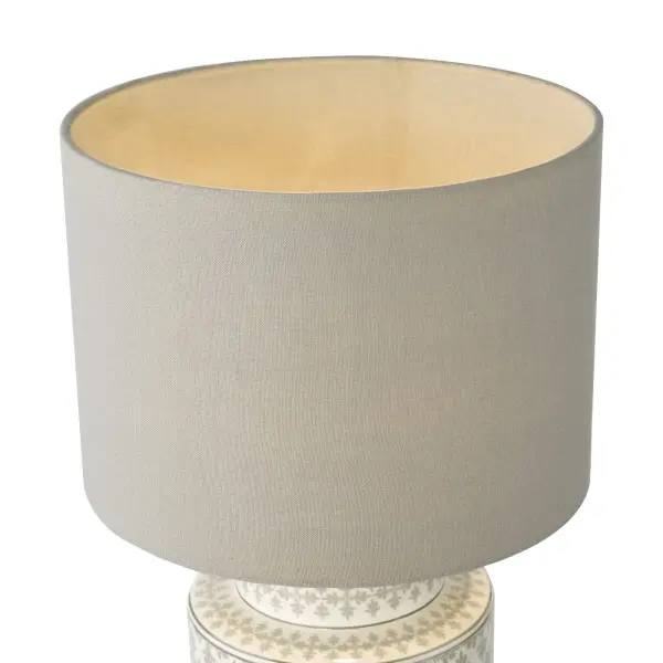 Kedron Grey Table Lamp C/W Shade