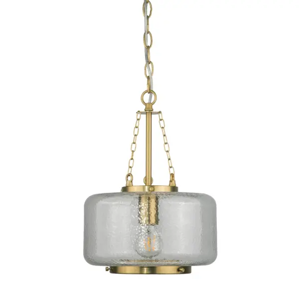 Kimi Cylinder Brass Pendant