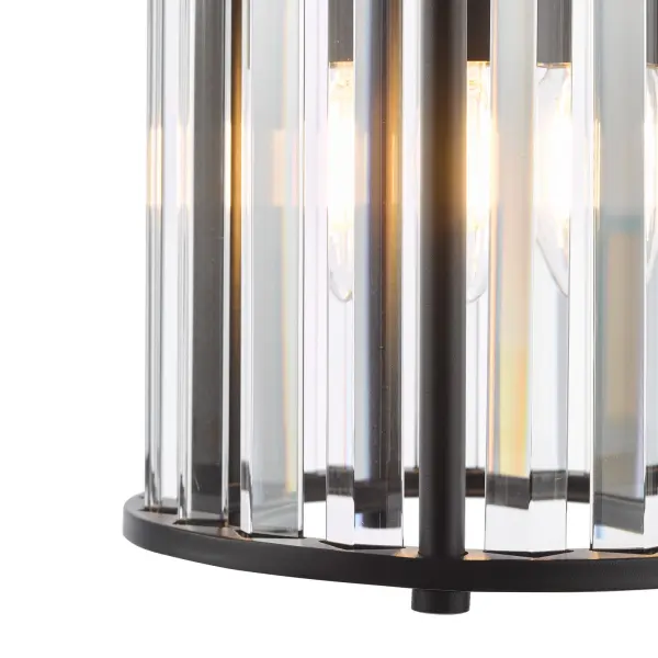 Kiran Single Pendant in Satin Black