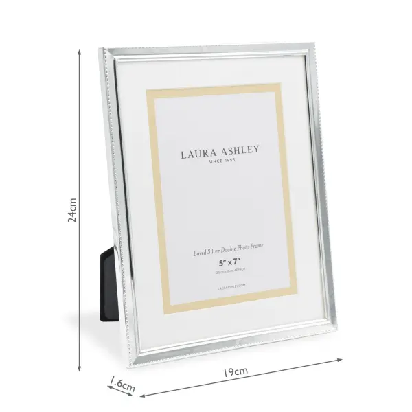 Boxed 5x7 inch Photo Frame Polished Silver