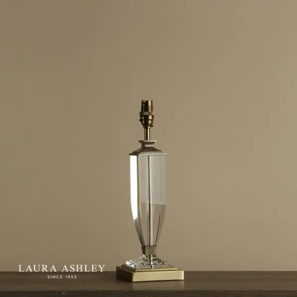 Laura Ashley Carson Antique Brass & Crystal Table Lamp Base Only Medium