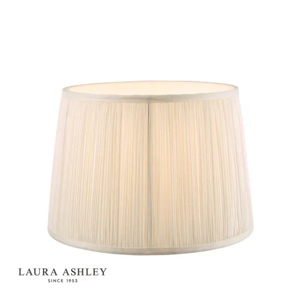 Hemsley Pleated Silk Cream Shade 200mm/8 Inch