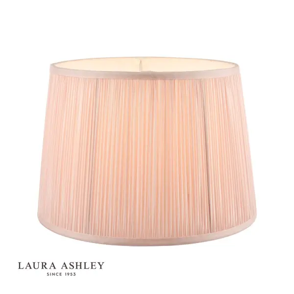 Hemsley Pleated Silk Pink Shade 200mm/ 8 Inch