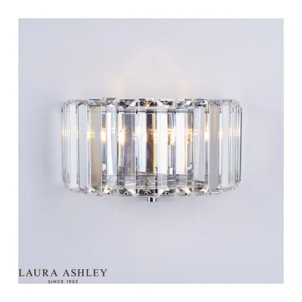 Fernhurst Wall Light Polished Chrome Glass