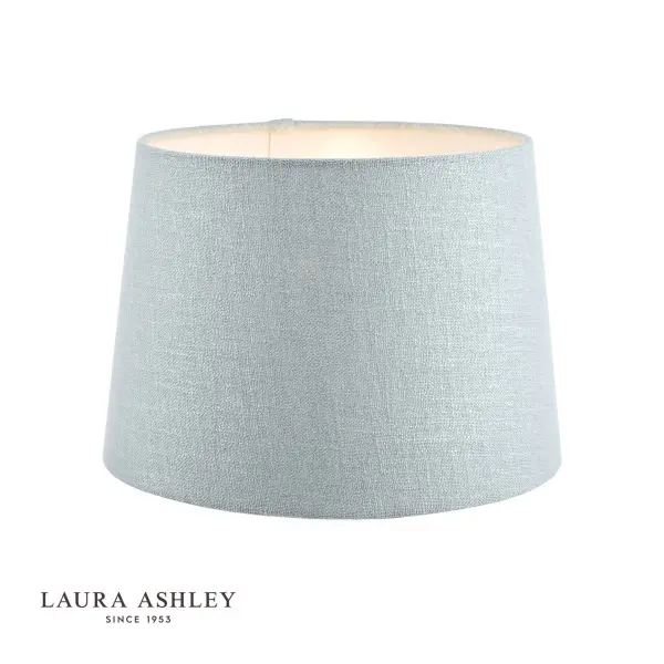 Bacall Linen  Drum Duck Egg Blue Shade 400mm/16 inch