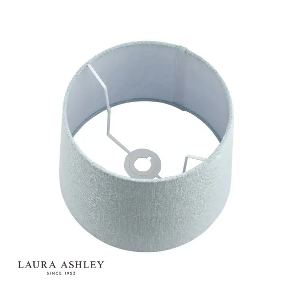 Bacall Linen  Drum Duck Egg Blue Shade 400mm/16 inch