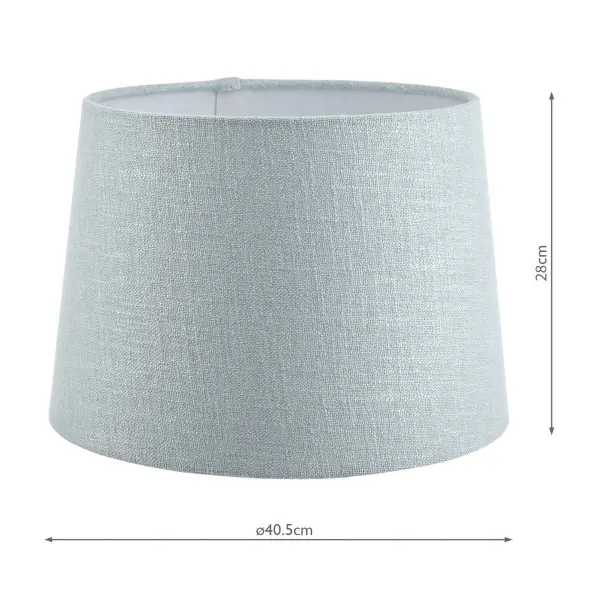 Bacall Linen  Drum Duck Egg Blue Shade 400mm/16 inch
