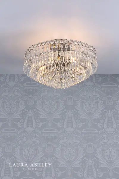 Enid Polished Nickel Semi Flush Fitting