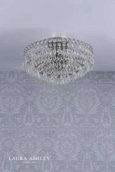 Enid Polished Nickel Semi Flush Fitting