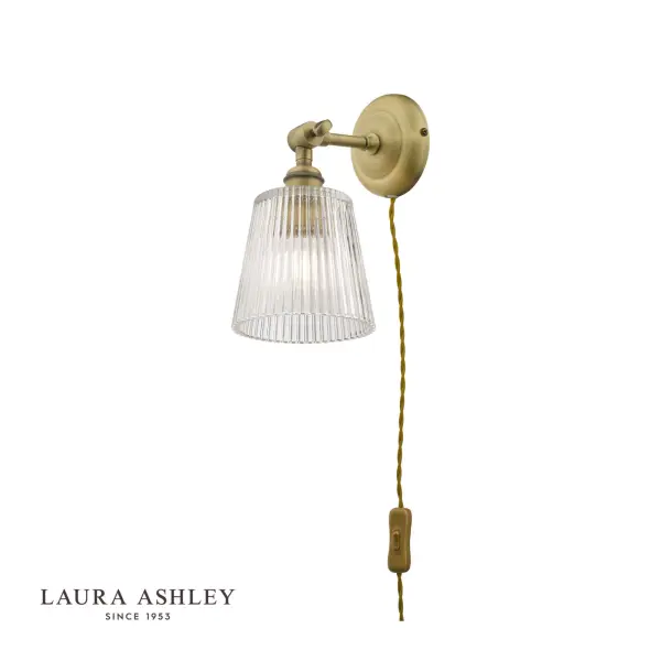 Callaghan Plugged Wall Light in Antique Brass