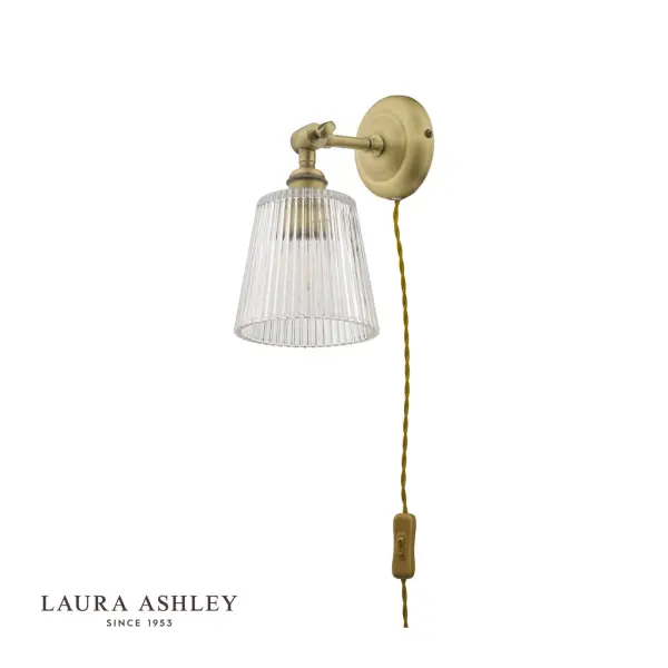 Callaghan Plugged Wall Light in Antique Brass