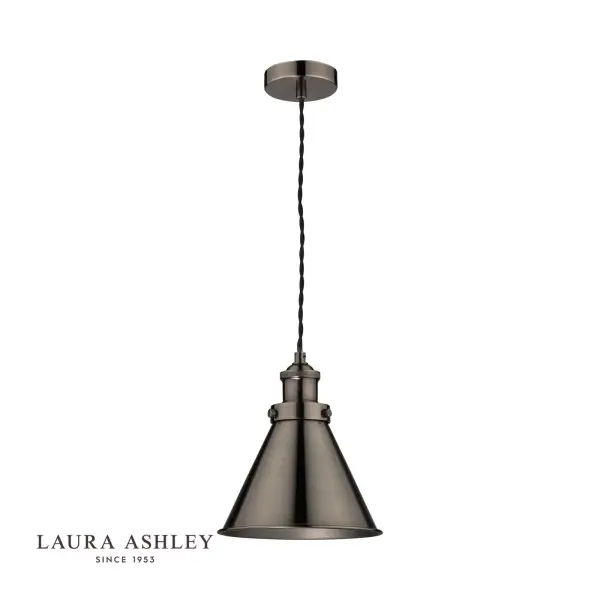 Rufus Industrial Nickel Single Pendant