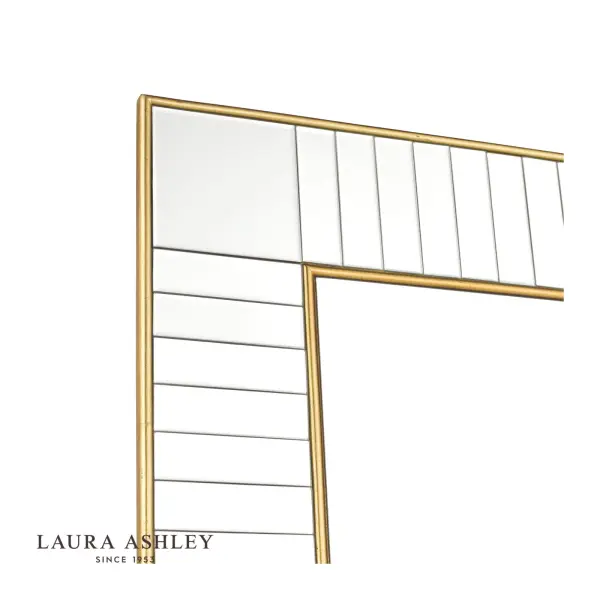 Clemence Large Rectangle Mirror in Gold Leaf