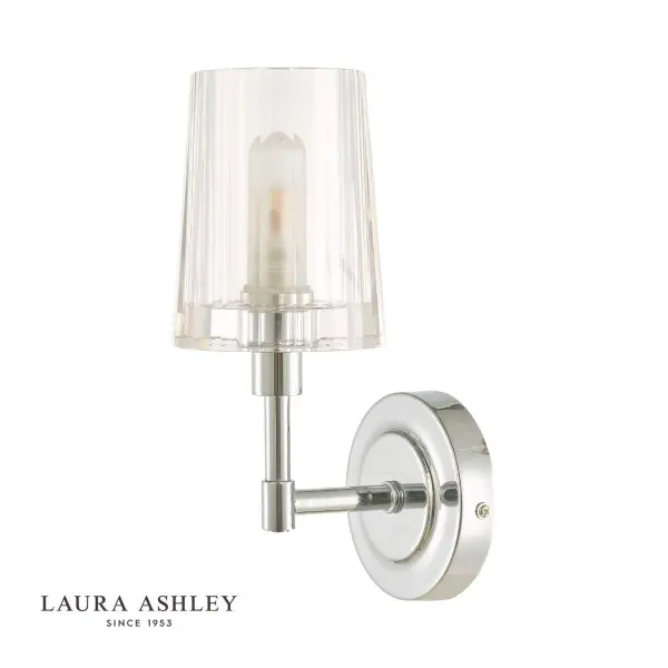 Blake Bathroom Wall Light Crystal Polished Chrome IP44