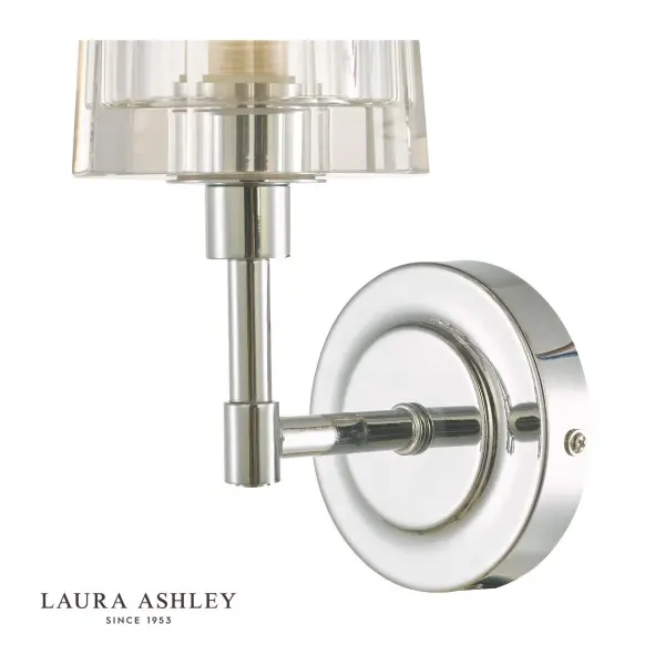 Blake Bathroom Wall Light Crystal Polished Chrome IP44