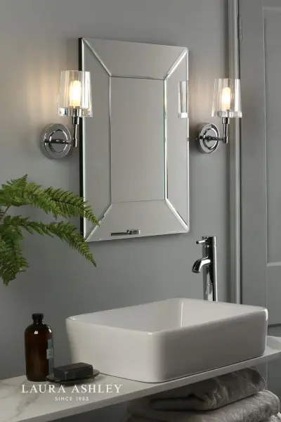 Blake Bathroom Wall Light Crystal Polished Chrome IP44