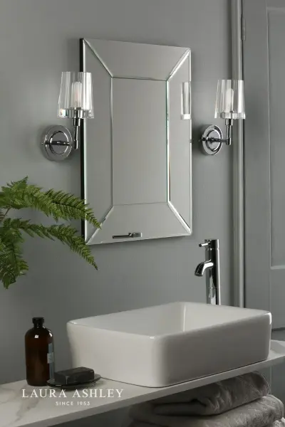 Blake Bathroom Wall Light Crystal Polished Chrome IP44
