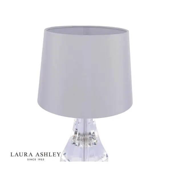 Humby Polished Nickel Touch Table Lamp C/W Shade
